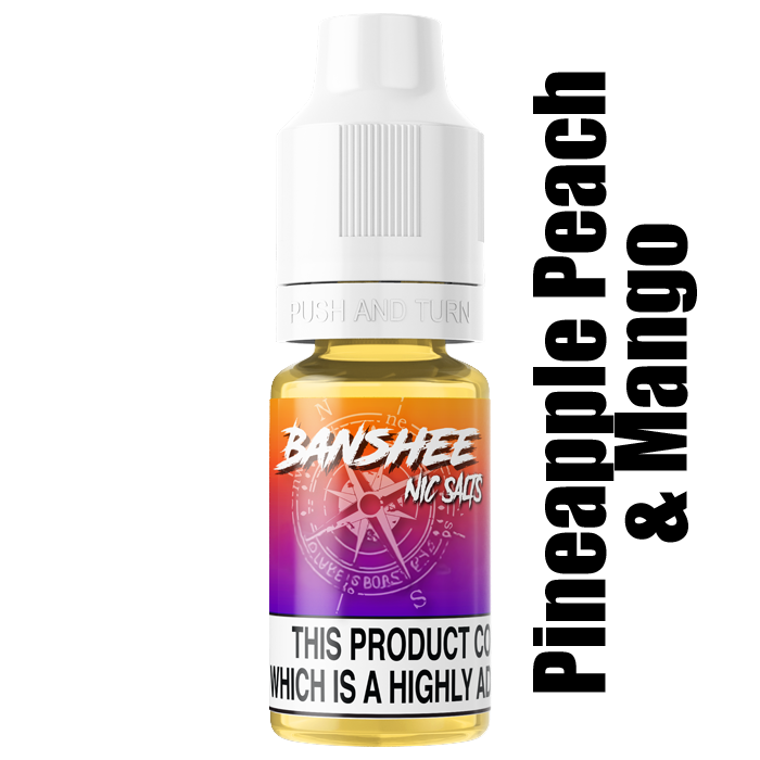 Banshee Nic Salt Pineapple, Peach & Mango
