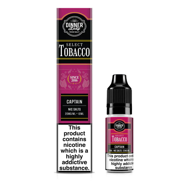 Captain Dinner Lady Select Tobacco Nic Salts