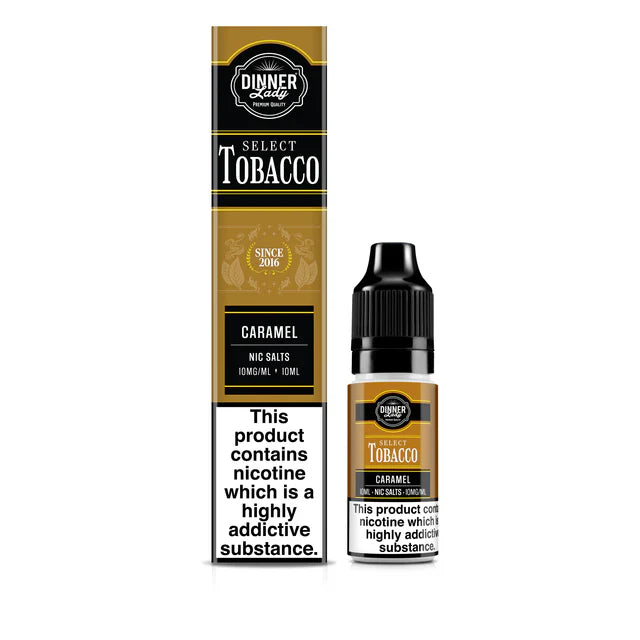 Caramel Dinner Lady Select Tobacco Nic Salts