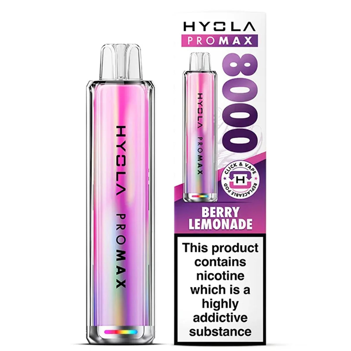 Pro Max 8000 Rechargeable Pre-Filled Pod Kit by Hyola