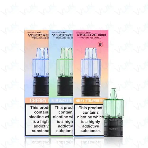 Uwell Viscore 8000 Prefilled Pods + Refill Cartridges