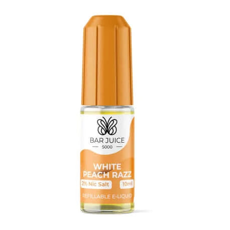 White Peach Razz Bar Juice 5000 Nic Salt