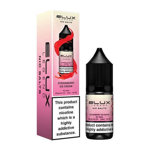 Strawberry Ice Cream Elux Legend Nic Salt