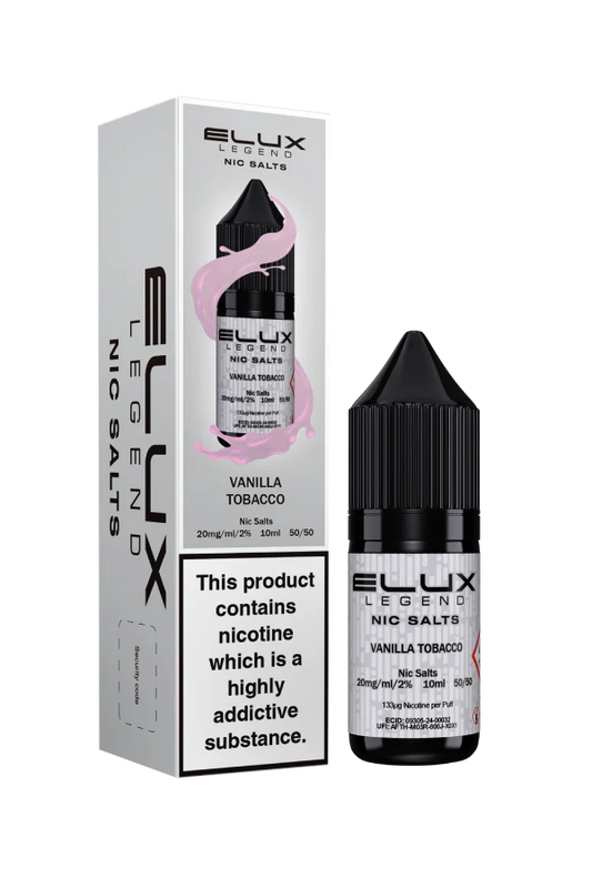 Vanilla Tobacco Elux Legend Nic Salt