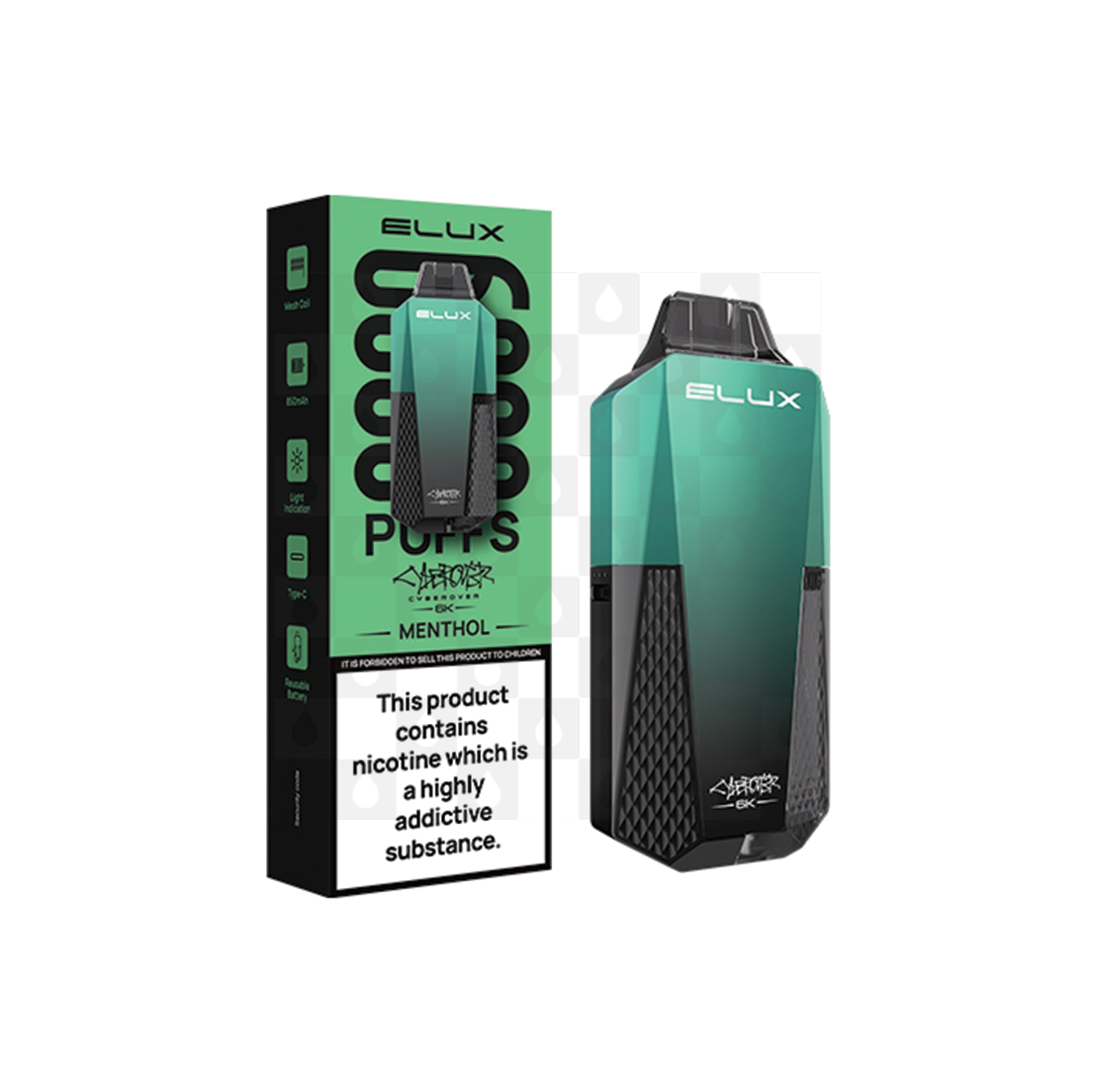 Menthol Elux Cyberover 6k