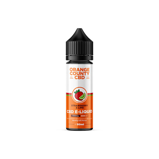 Strawberry & Lime CBD E-Liquid 1500mg (50ml)