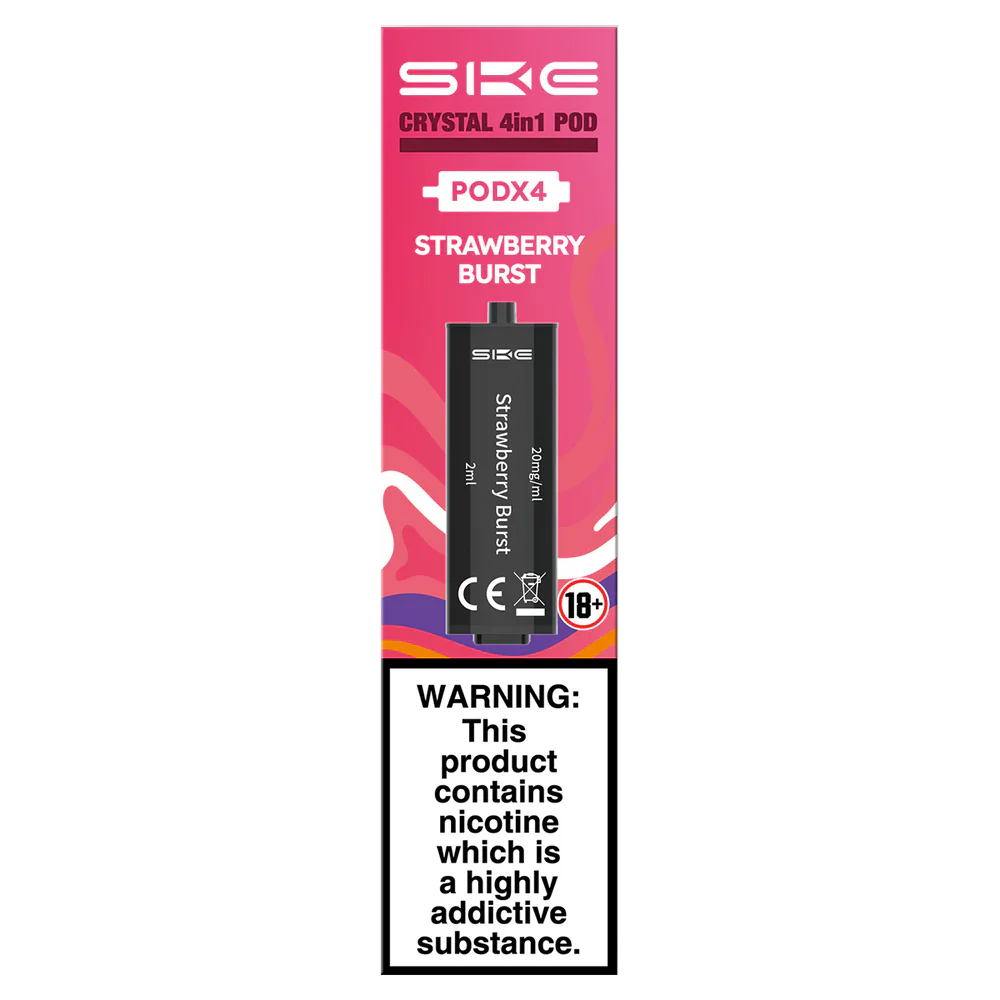 Strawberry Burst SKE Crystal 4 in 1 Pod