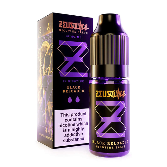 Black Reloaded Nic Salt E-Liquid by Zeus Juice