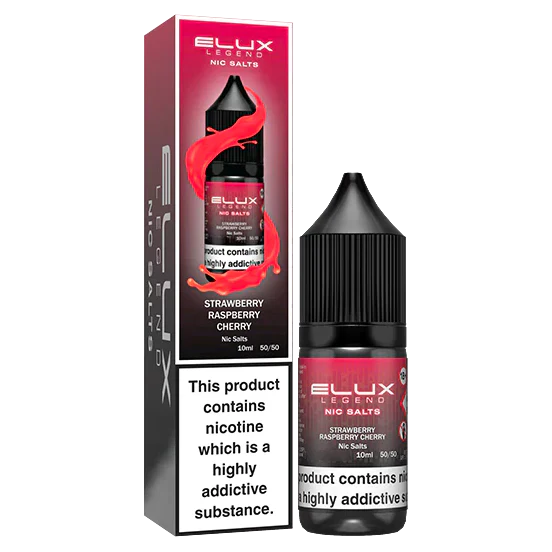 Strawberry Raspberry Cherry Elux Legend Nic Salt