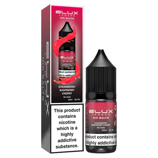 Strawberry Raspberry Cherry Elux Legend Nic Salt
