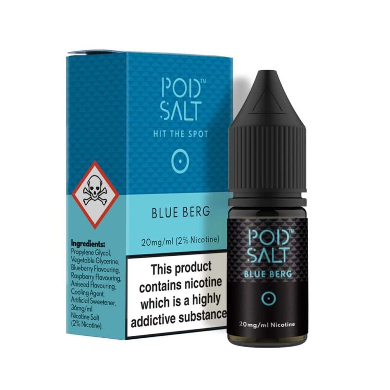 Blue Berg Nicotine Salt E-Liquid by Pod Salt 50VG