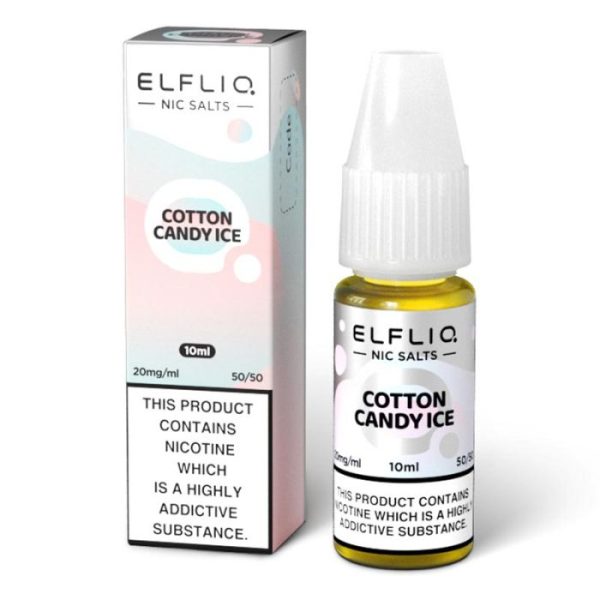 ELFBAR ELFLIQ Cotton Candy Ice Nic Salts - 10ml