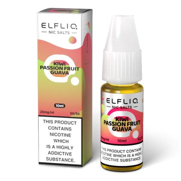 ELFBAR ELFLIQ Kiwi Passion Fruit Guava Nic Salts - 10ml